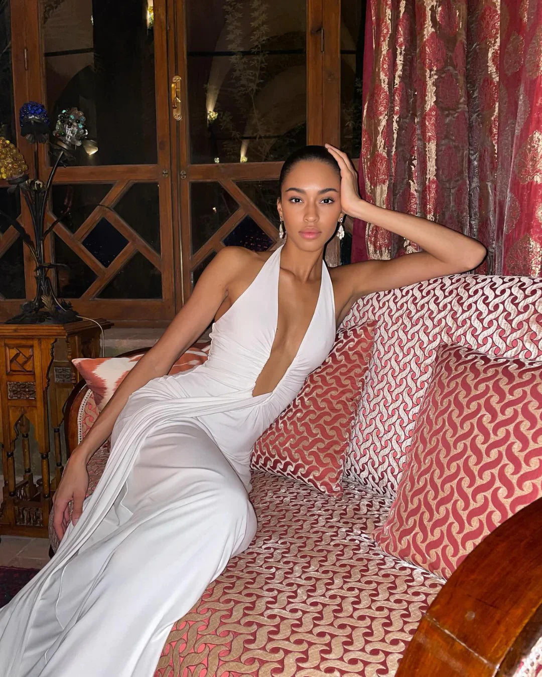 ALTHEA Cupro Maxi Dress