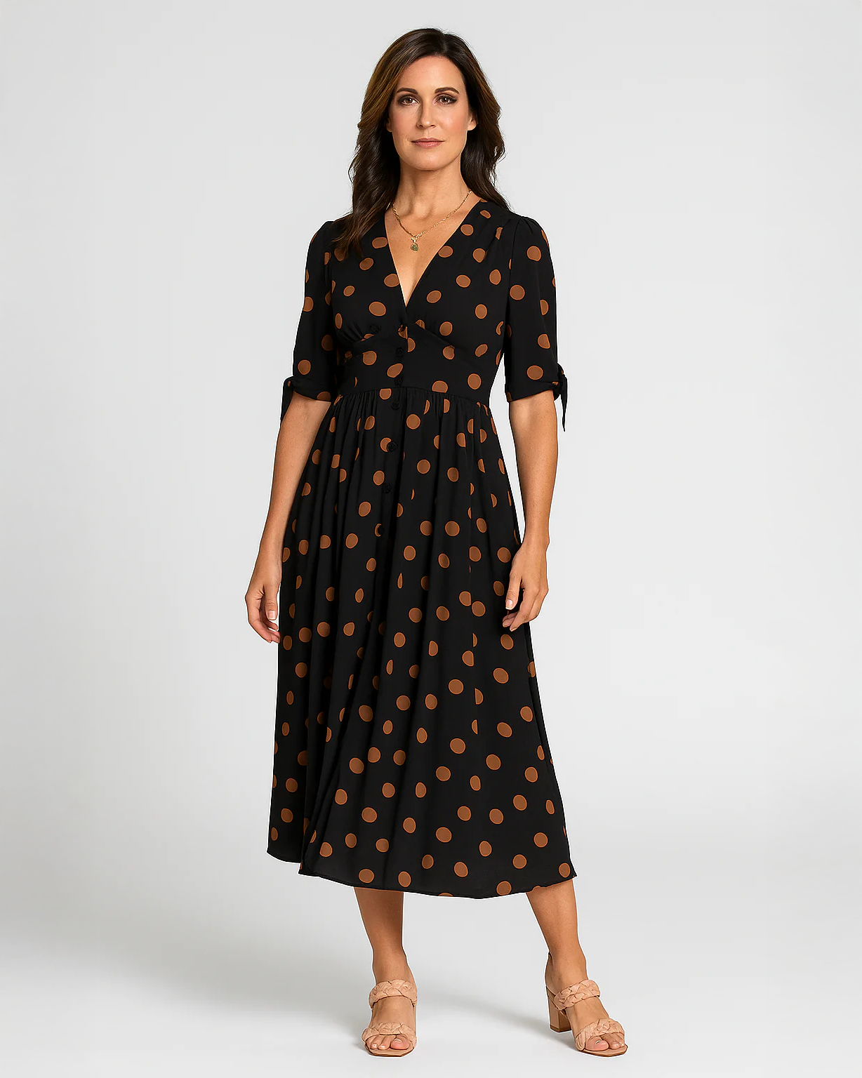 Monique - Elegant Midi Dress