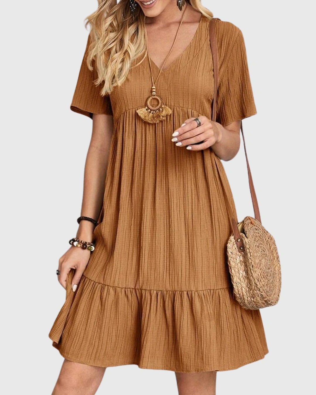 Mary -  Chic Tummy Concealing Dress