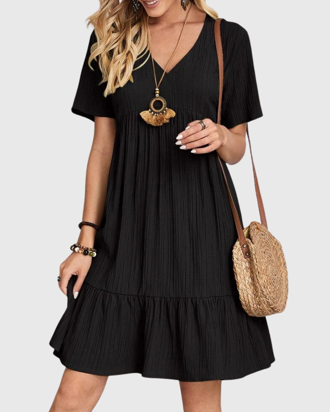 Mary -  Chic Tummy Concealing Dress