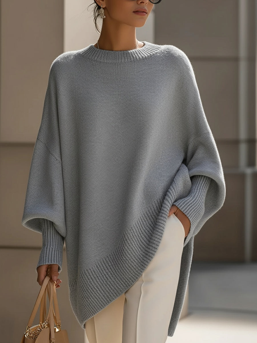 Camille | Oversized Knit Poncho Sweater