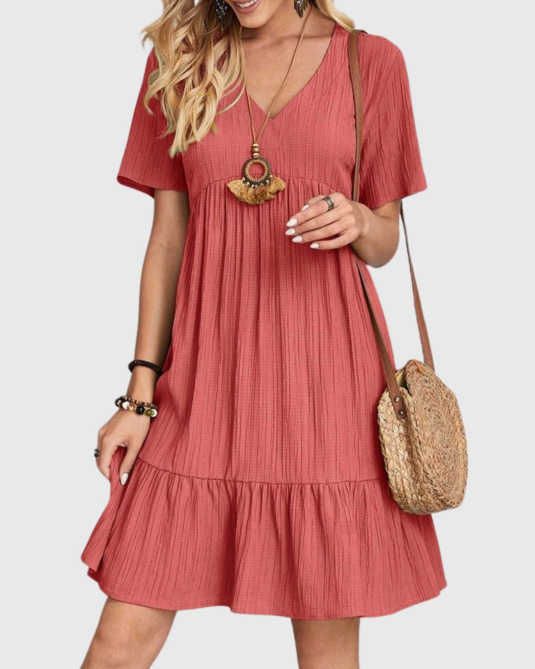 Mary -  Chic Tummy Concealing Dress