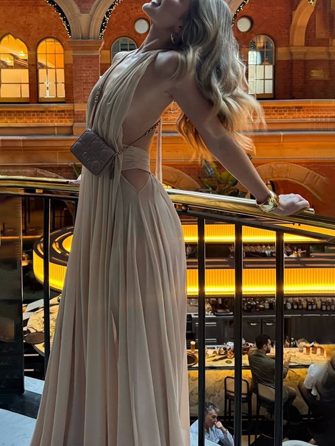 ROSABELLA Backless Cut-Out Maxi Dress