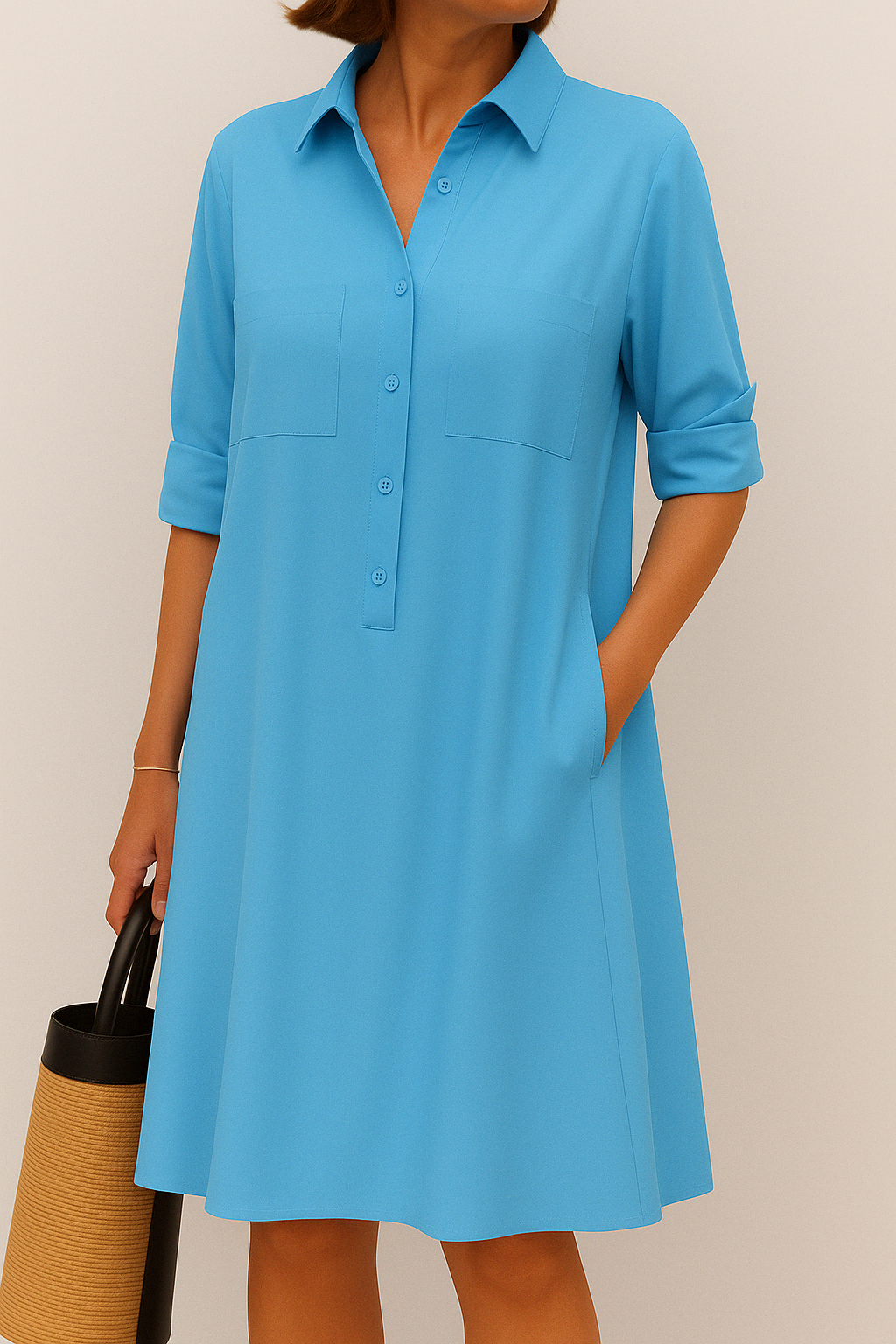 Barbara - Button Dress