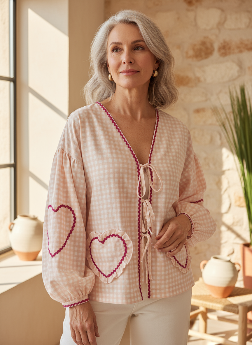 Irissa - Heart Blouse