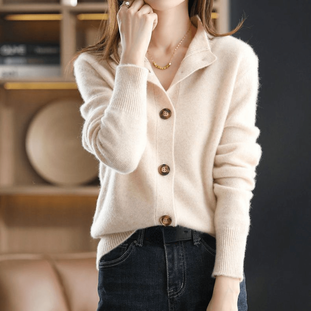 Anny | Cashmere Knit Cardigan