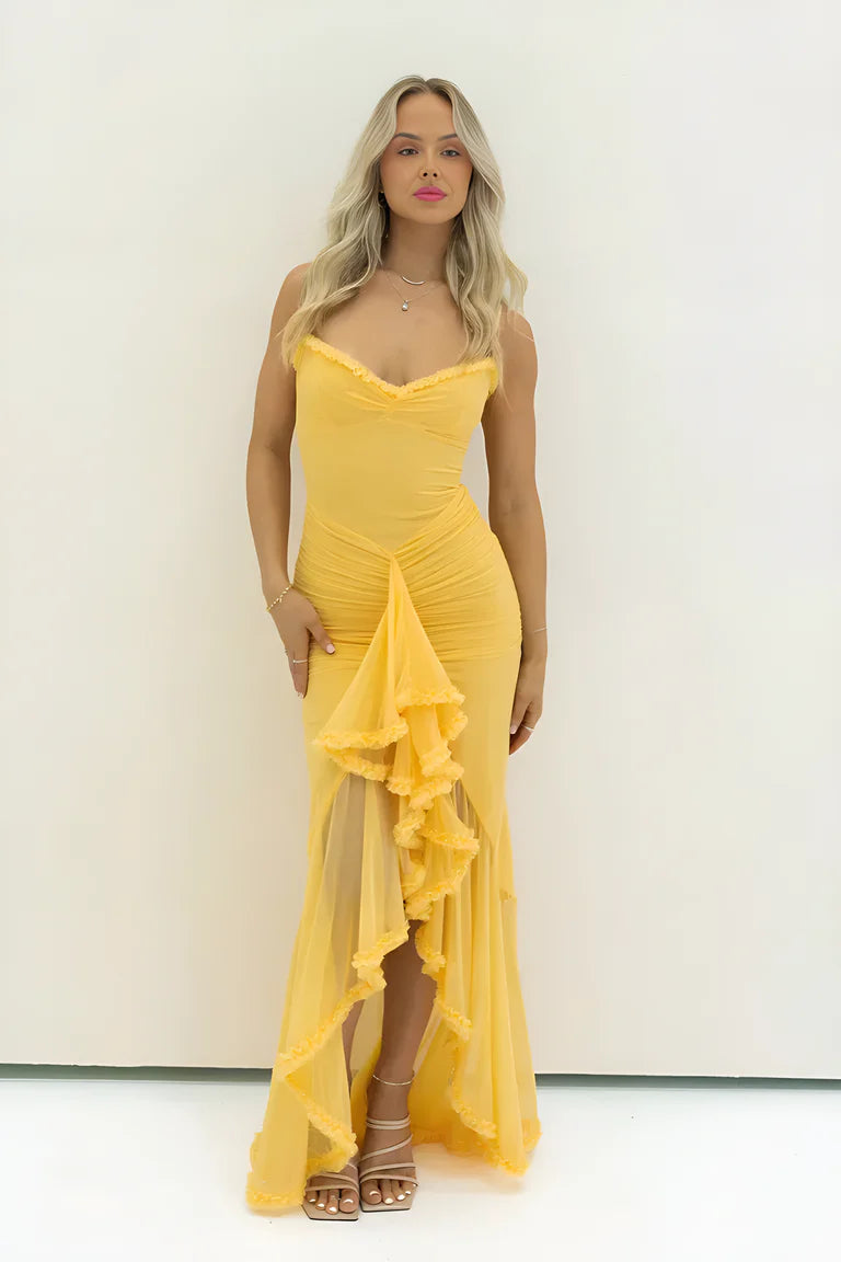 FLAVIA Ruffle Maxi Dress